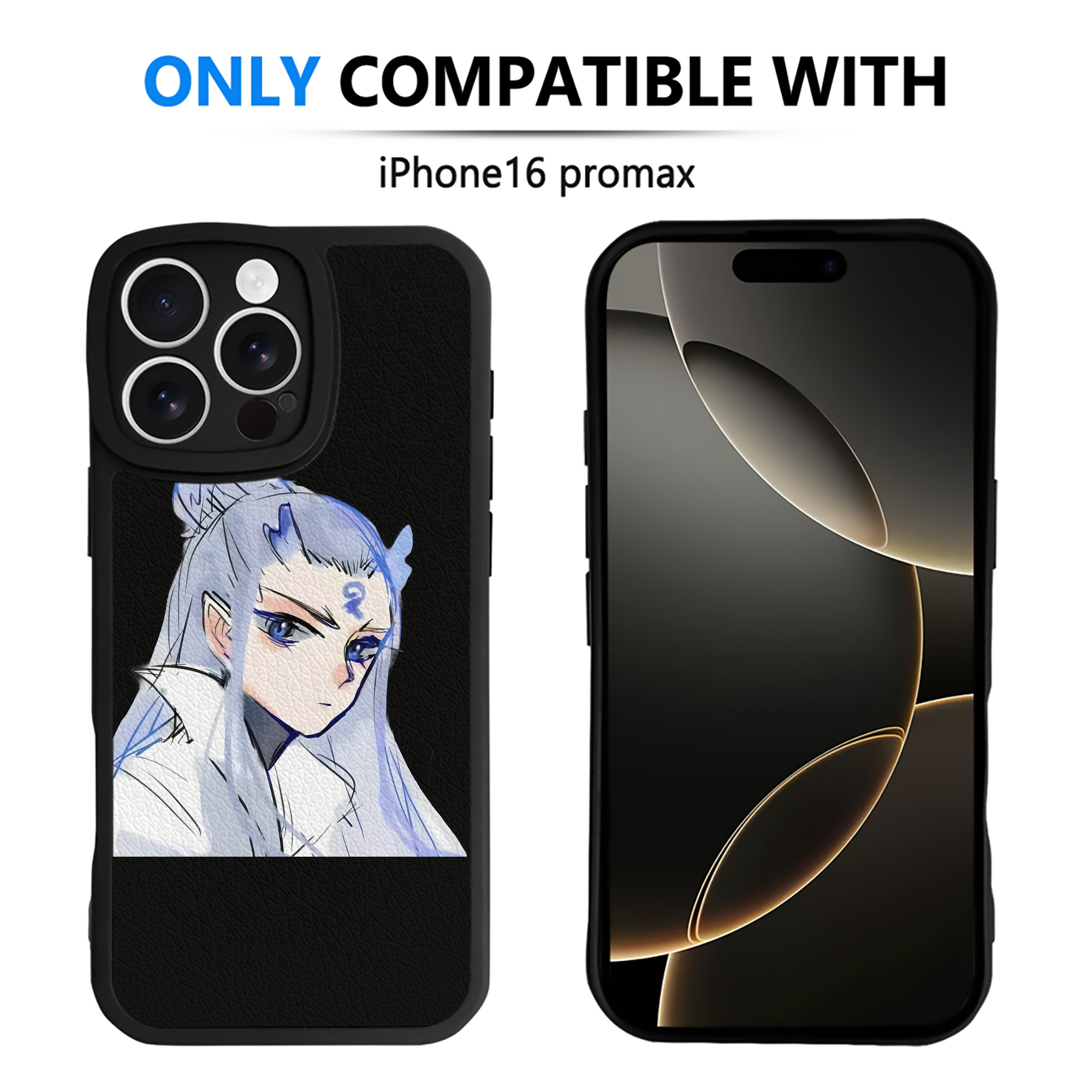 （画像用） Ne Zha 2 ナタ 魔童の大暴れ 【iPhone 16シリーズ対応】シリコンスマホケース（レザー調） 材質：シリコン
